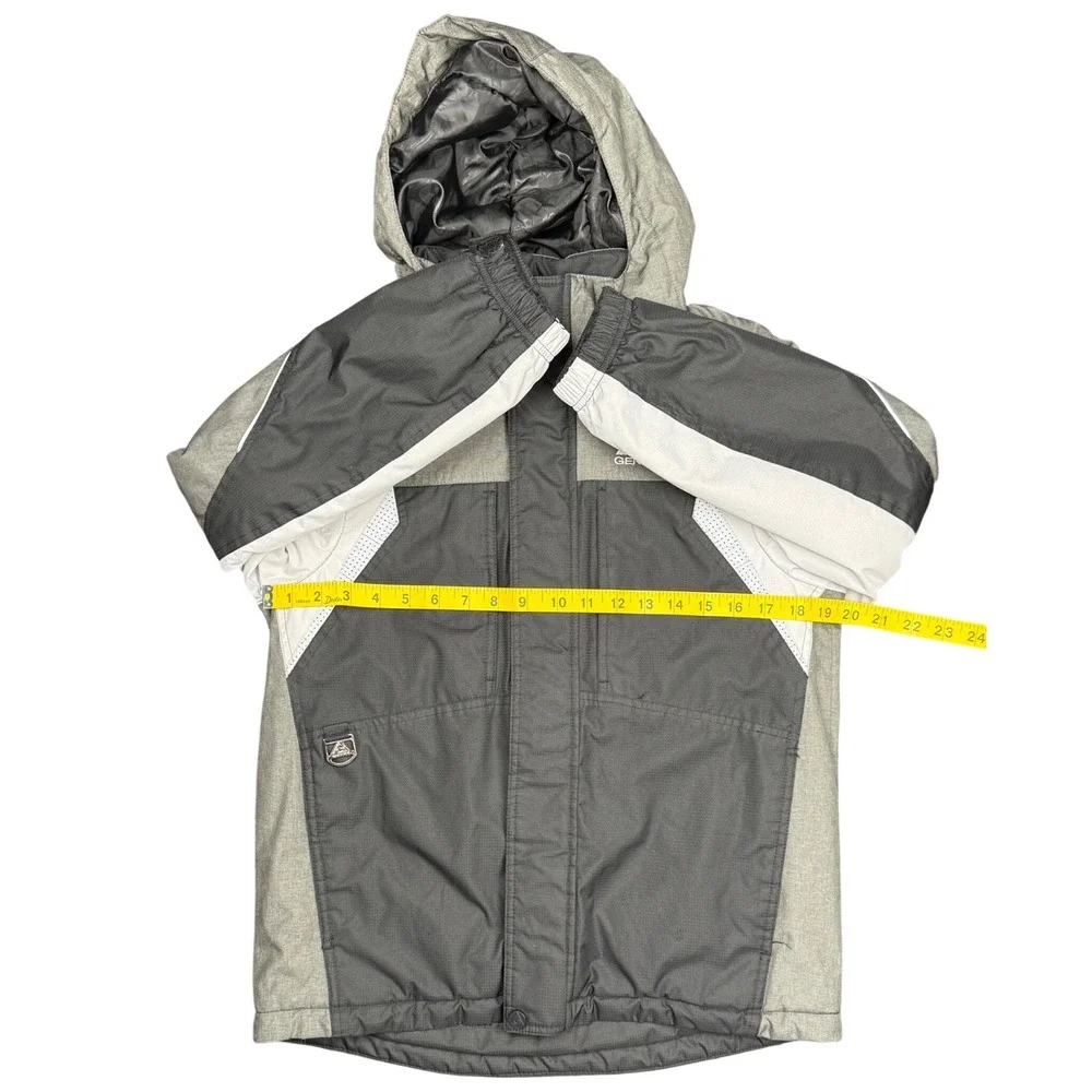 Gerry Boys Winter Jacket Youth M 10 12 Hooded‎ Ski Snow Coat Gray